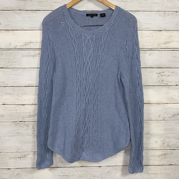 JEANNE PIERRE Sweaters - Jeanne Pierre Baby Blue Cable Knit Sweater Size L